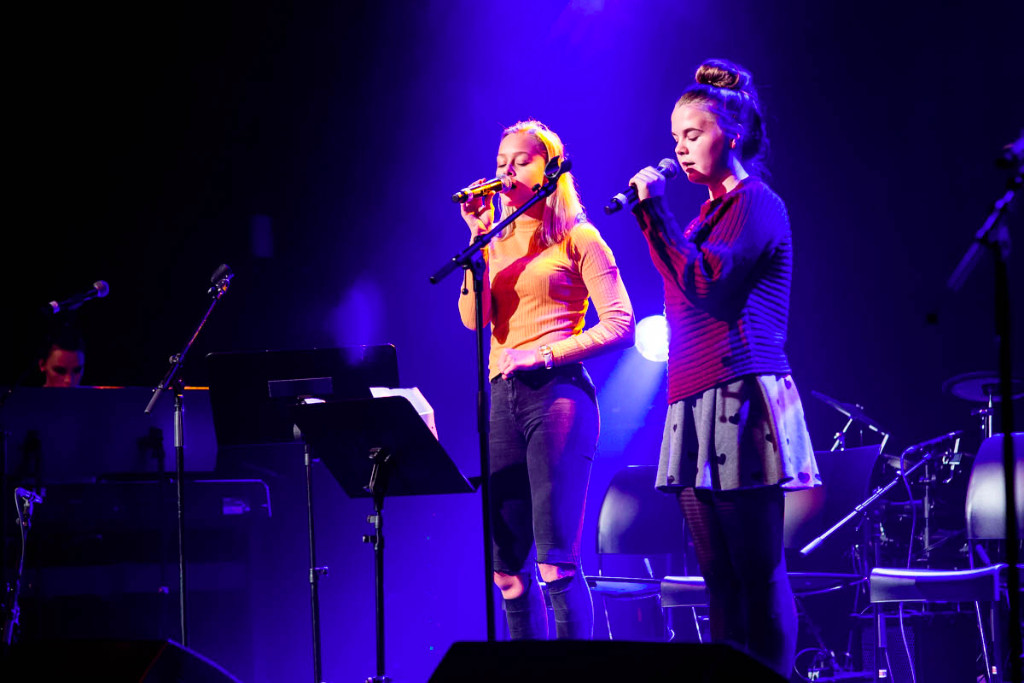 Elevene som opptrådte under fjorårets semesterkonsert i desember.